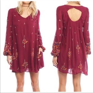 Free People Oxford Embroidered Mini Dress. Size Small.